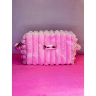 Cosmetiquera Peluda Rosa 🌸